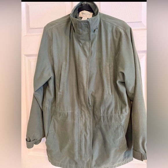 St. John's Bay Men's Jacket - Large - Double Zipper - Front Hood Missing - Picture 2 of 11